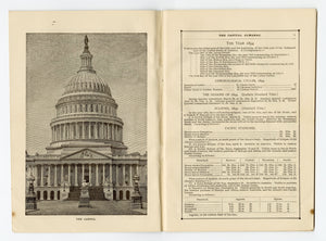 1894 Victorian CAPITAL IllUSTRATED ALMANAC, Federal Government, Congress