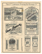 Load image into Gallery viewer, 1899 J.F. Lawrence Druggists&#39; Full Pharmacy Label Catalog DIGITAL DOWNLOAD ONLY