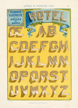 Load image into Gallery viewer, 1905 French LETTERS &amp; ENSIGNES Art Nouveau Design Book PDF ONLY, Sign Painting, Alphabets