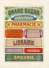 Load image into Gallery viewer, 1905 French LETTERS &amp; ENSIGNES Art Nouveau Design Book PDF ONLY, Sign Painting, Alphabets