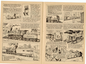 Two 1960's Train Comic Books RAILS ACROSS AMERICA & CLEAR THE TRACK 