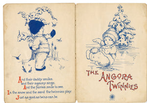 1915 THE ANGORA TWINNIES Children's Illustrated Book, Margaret Evans Price