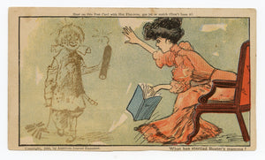 1906 Set of Six MAGIC INVISIBLE INK Novelty POSTCARDS, Famous Newspaper Comic Strips