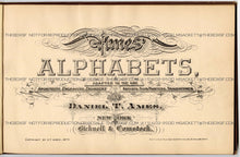Load image into Gallery viewer, 1879 Antique AMES&#39; ALPHABETS Full Book PDF, Typography, Lettering, Design