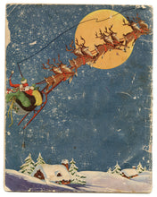 Load image into Gallery viewer, 1947 Children&#39;s SANTA CLAUS Fuzzy Wuzzy Storybook, Flocked Christmas Pages