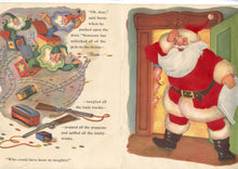 Load image into Gallery viewer, 1947 Children&#39;s SANTA CLAUS Fuzzy Wuzzy Storybook, Flocked Christmas Pages