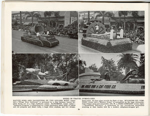 1940 Vintage TOURNAMENT OF ROSES PARADE BOOK, Pasadena, Rose Bowl, Football 
