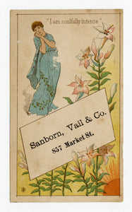 Antique Victorian PATIENCE Operetta Gilbert & Sullivan Themed Trade Card Set of 3, Bunthorne, Grosvenor