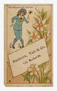 Antique Victorian PATIENCE Operetta Gilbert & Sullivan Themed Trade Card Set of 3, Bunthorne, Grosvenor