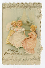 Load image into Gallery viewer, Antique 1900&#39;s Die-Cut &quot;My Fair Valentine&quot; VALENTINE&#39;S DAY CARD, BOOKLET