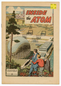 1955 ADVENTURES INSIDE THE ATOM, General Electric Comic Book, Science Series