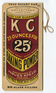 Antique, Unused KC Baking Powder Advertising Notebook, Premium