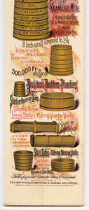 Antique 1900's Williams Mfg. Illustrated TANK ADVERTISEMENT, Typography, Design