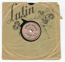 Load image into Gallery viewer, Antique 1920&#39;s French LUTIN JAVO DISQUE Phonograph Record with Sleeve 