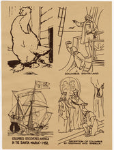 Load image into Gallery viewer, 1942 Antique MARCH OF PROGRESS Art Education, Print Set, Children&#39;s Game 