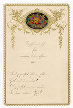 Load image into Gallery viewer, 1875 Antique German, Embossed, Victorian Stationary Congratulations Card