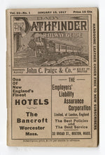 Load image into Gallery viewer, 1917 BABY PATHFINDER RAILWAY GUIDE Booklet, Train Schedule Guide 