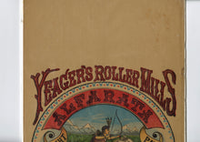 Load image into Gallery viewer, Antique Yeager Roller Mills Flour Bag, Native American, American West