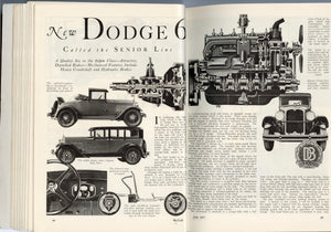 1927 Motor Magazine, Robert Robinson Cover, Automobiles, Car Advertisements