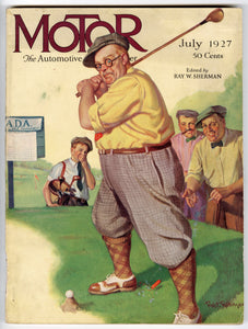 1927 Motor Magazine, Robert Robinson Cover, Automobiles, Car Advertisements