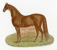 Load image into Gallery viewer, 1894 A.V. Smith &amp; Co. Harness and Horse Furnishing Goods Billhead and Die-cut Trade Card Set