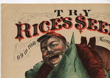 Load image into Gallery viewer, Rice&#39;s Seeds, True Early Winningstadt Cabbage Advertising Lithograph, Jerome B. Rice