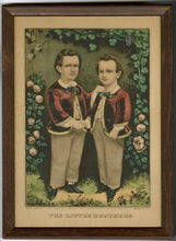 Load image into Gallery viewer, Antique CURRIER &amp; IVES &quot;The Little Brothers&quot; Framed Lithograph, Original Print