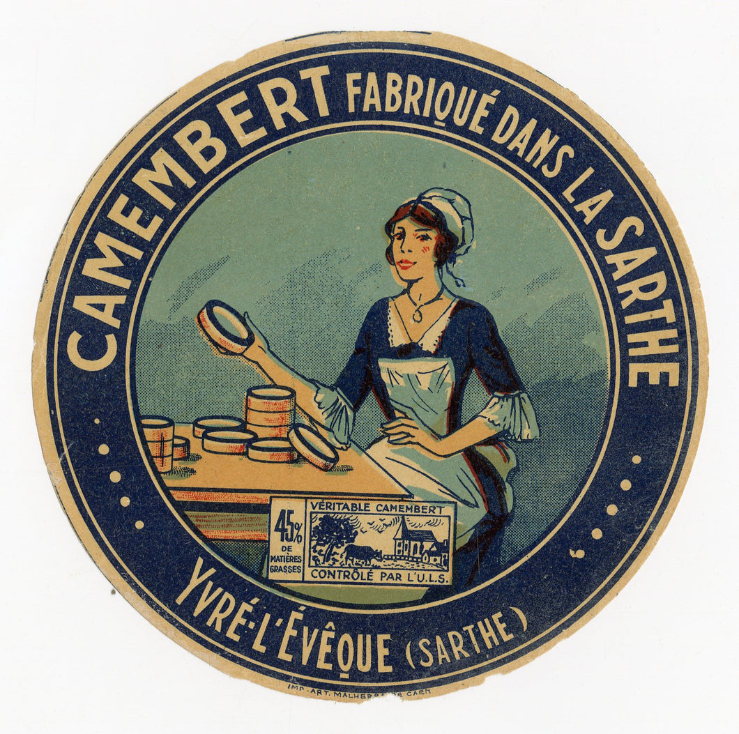 ANCIENNE ETIQUETTE BOITE Fromage - Camembert Normandie - Les Falaisiens ANCIENNE ETIQUETTE BOITE Fromage - Camembert Normandie - Les Falaisiens