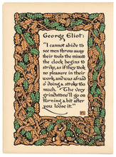Load image into Gallery viewer, Antique Harris Automatic Press Company Printing Sample Sheet, George Eliot Poem