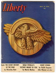 1945 Liberty Magazine, Honorable Service Button, WWII, May Edition