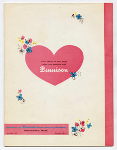 1960's Dennison Parties for the Bride Wedding Idea Book, Paper Crafts