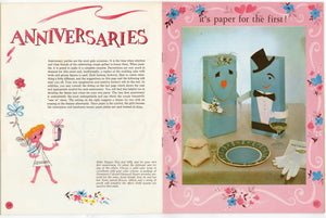1960's Dennison Parties for the Bride Wedding Idea Book, Paper Crafts