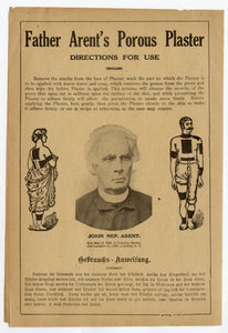 Antique Father Argent's Rheumatism Porous Plaster Advertisement, Quack Nostrum