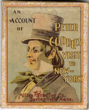 Load image into Gallery viewer, Antique An Account of Peter Coddles Visit to New York, Children&#39;s Card Game