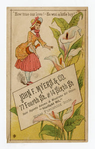 Antique Victorian PATIENCE Operetta Gilbert & Sullivan Themed Trade Card Set of 4, Bunthorne, Grosvenor, Patience