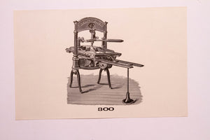 Letterpress and Printing Equipment Original Print | Press 300, Washington Press