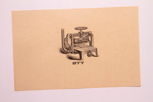 Beautiful Old Letterpress and Printing Equipment Original Drawings | Presses, 277 - TheBoxSF