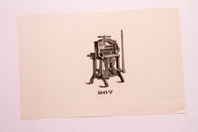 Load image into Gallery viewer, Beautiful Old Letterpress and Printing Equipment Original Drawings | Presses, 267 - TheBoxSF