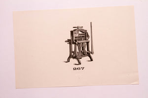 Beautiful Old Letterpress and Printing Equipment Original Drawings | Presses, 267 - TheBoxSF