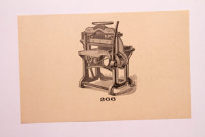 Beautiful Old Letterpress and Printing Equipment Original Drawings | Presses, 266 - TheBoxSF