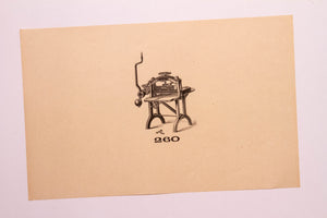 Beautiful Old Letterpress and Printing Equipment Original Drawings | Presses, 260 - TheBoxSF