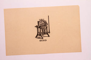 Letterpress and Printing Equipment Original Print | Press 255, American
